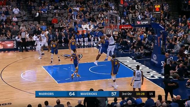 La giocata della notte: Luka Doncic schiaccia in back-door in testa agli Warriors