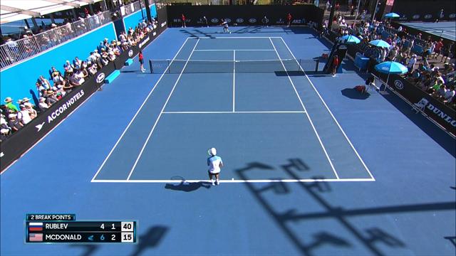 Highlights: McDonald dumps out Rublev Highlights: McDonald dumps out Rublev