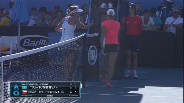 Putintseva and Strycova have handshake spat Putintseva and Strycova have handshake spat
