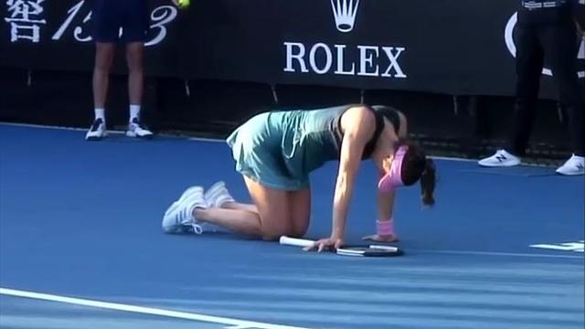 Mit Video | Von der Hitze bezwungen: Petkovic muss aufgeben