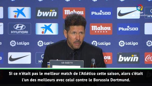 19e j. - Simeone : "L'une de nos meilleures performances de la saison" 19e j. - Simeone : "L'une de nos meilleures performances de la saison"