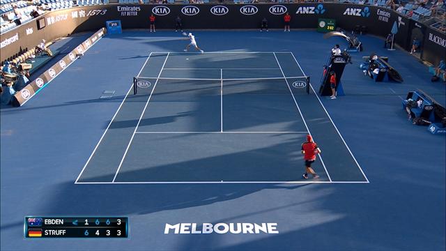 Highlights: Ebden sees off Struff Highlights: Ebden sees off Struff