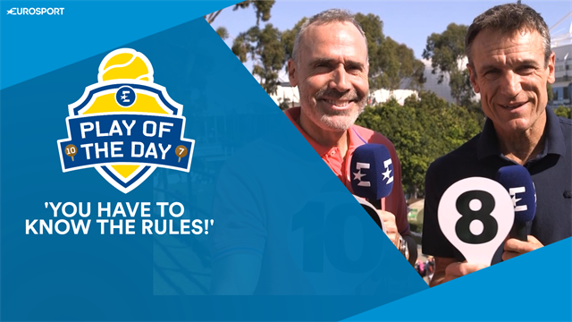 Play of the Day: 'You have to know the rules before a Grand Slam' Play of the Day: 'You have to know the rules before a Grand Slam'