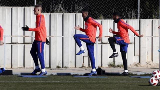 Lucas y Gelson, listos para el partido con el Girona