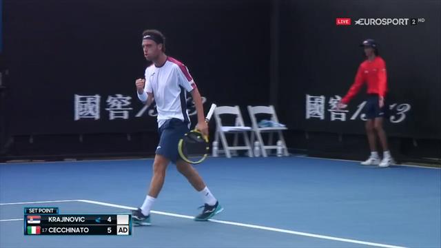 A scuola da Marco Cecchinato: doppio passante vincente per chiudere il 1° set A scuola da Marco Cecchinato: doppio passante vincente per chiudere il 1° set
