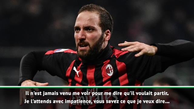 Milan - Gattuso : "Higuain est heureux et je veux qu'il joue" Milan - Gattuso : "Higuain est heureux et je veux qu'il joue"