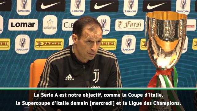 Juventus - Allegri : "Gagner le plus de trophées possibles cette saison" Juventus - Allegri : "Gagner le plus de trophées possibles cette saison"