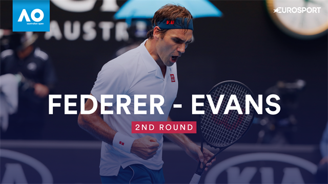Highlights: Federer progresses despite two tie-breaks against Evans Highlights: Federer progresses despite two tie-breaks against Evans