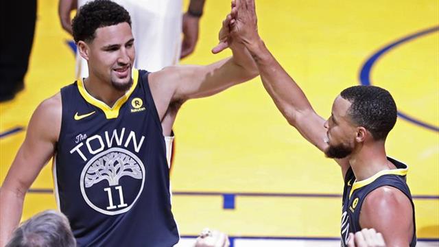 Los Warriors arrasan en la batalla del Oeste con un primer cuarto para la historia (111-142)