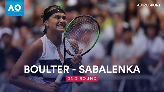 Open Australia 2019: Boulter vs Sabalenka , vídeo resumen del partido Open Australia 2019: Boulter vs Sabalenka , vídeo resumen del partido