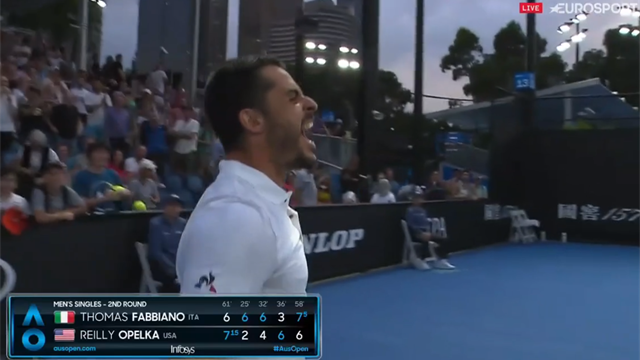 Fabbiano da sogno! Il bellissimo match-point del super tie-break Fabbiano da sogno! Il bellissimo match-point del super tie-break