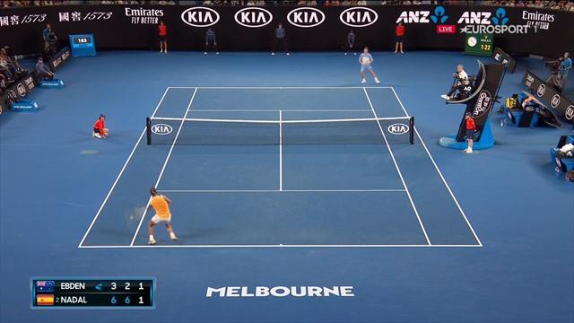 Open Australia 2019: Inapelable 'banana-shot' de Nadal ante Ebden Open Australia 2019: Inapelable 'banana-shot' de Nadal ante Ebden