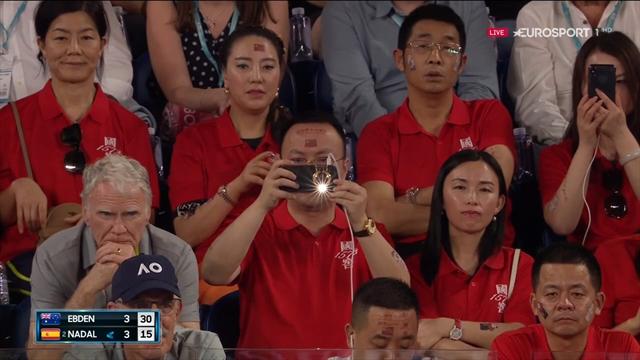 Open Australia 2019: El surrealista momento que interrumpió el partido de Nadal Open Australia 2019: El surrealista momento que interrumpió el partido de Nadal