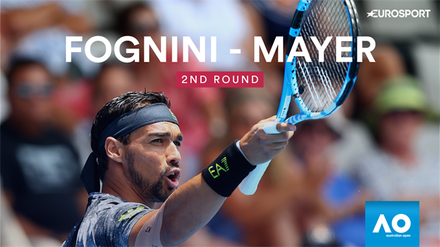 Australian Open: Fognini-Mayer 7-6 6-3 7-6, gli highlights Australian Open: Fognini-Mayer 7-6 6-3 7-6, gli highlights