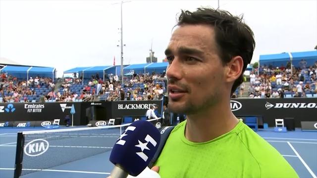 Fognini risponde alla gaffe del giornalista: "Io mai ai quarti negli Slam? Sei tu che non ricordi" Fognini risponde alla gaffe del giornalista: "Io mai ai quarti negli Slam? Sei tu che non ricordi"