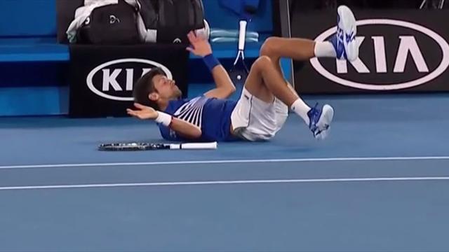 El trastazo de Novak Djokovic que quedó en susto ¡Espectacular toma a cámara lenta! El trastazo de Novak Djokovic que quedó en susto ¡Espectacular toma a cámara lenta!