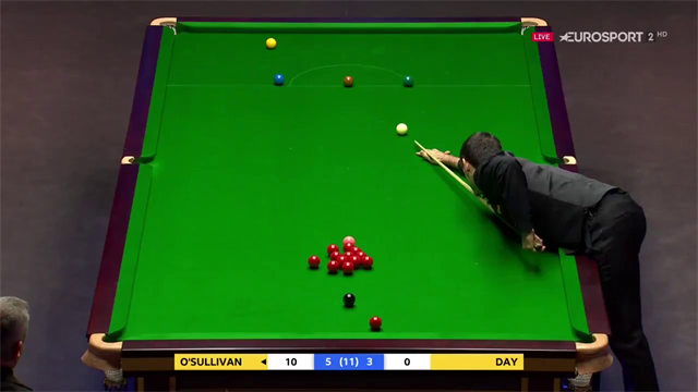 'Unbelievable' left-handed shot from O'Sullivan on the brown 'Unbelievable' left-handed shot from O'Sullivan on the brown