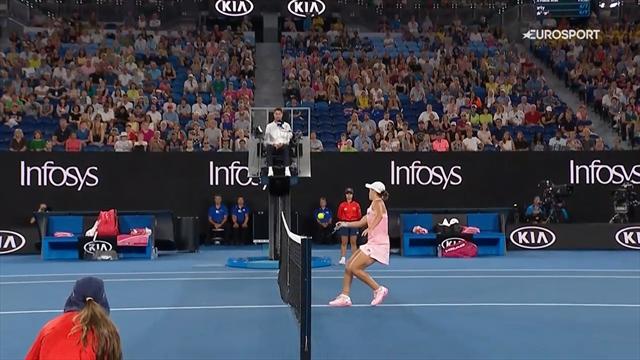 Open Australia 2019: El sutil toque de Ashleigh Barty que dejó a su rival con cara de póquer Open Australia 2019: El sutil toque de Ashleigh Barty que dejó a su rival con cara de póquer