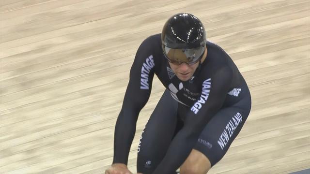 New Zealand dominate in men's team sprint at Cambridge Track World Cup New Zealand dominate in men's team sprint at Cambridge Track World Cup