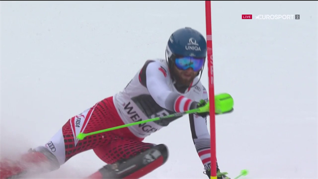 Relâché et très précis, Schwarz a facilement dominé la slalom du combiné Relâché et très précis, Schwarz a facilement dominé la slalom du combiné