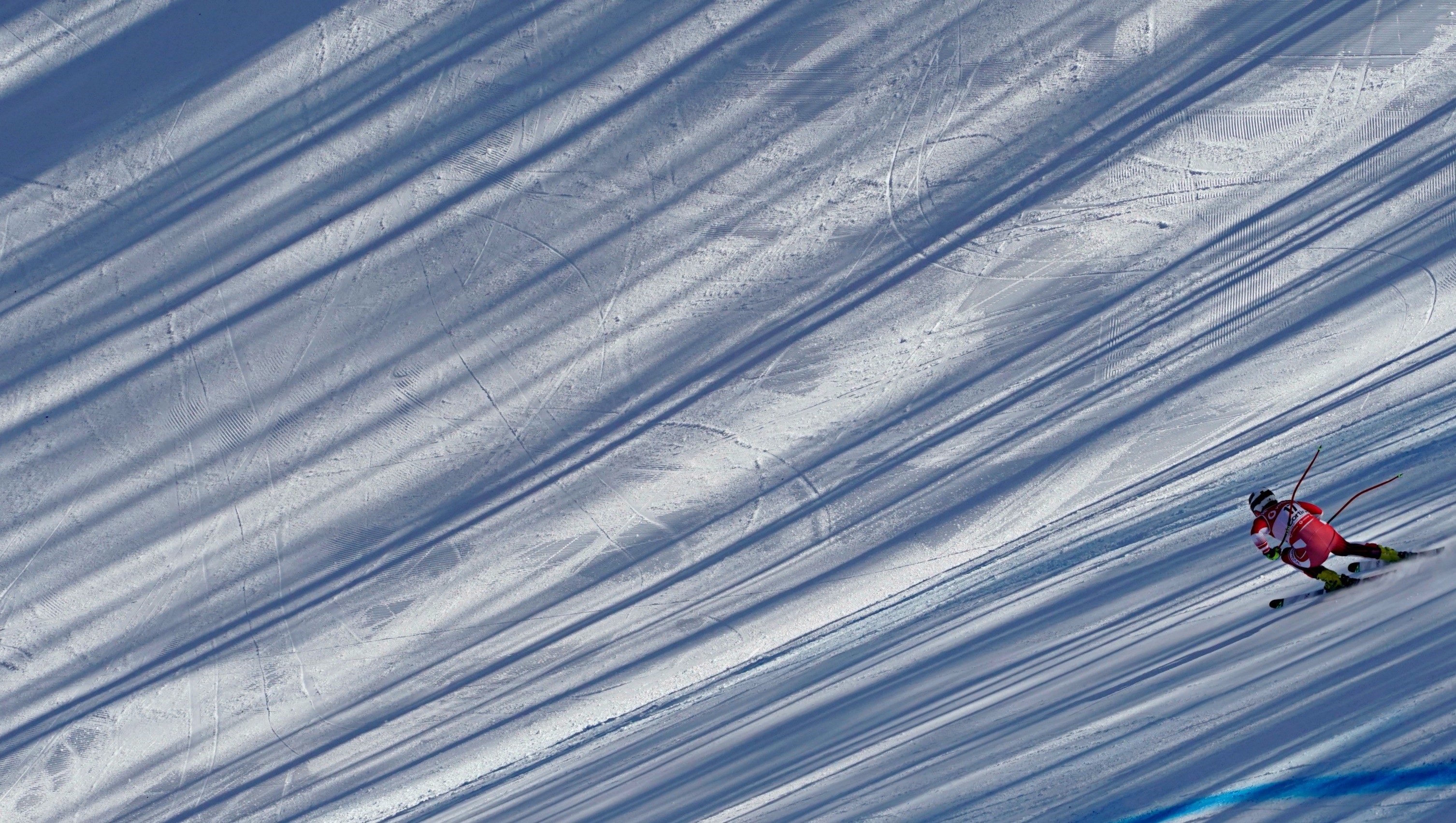 Ramona Siebenhofer lors de la descente de Cortina d'Ampezzo le 18 janvier 2019