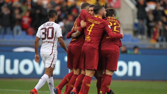 La Roma sale in zona Champions League: 3-2 al Torino in un match vibrante
