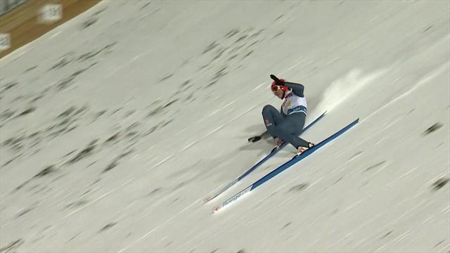 Siegel suffers nasty crash in Zakopane, is taken away on stretcher Siegel suffers nasty crash in Zakopane, is taken away on stretcher
