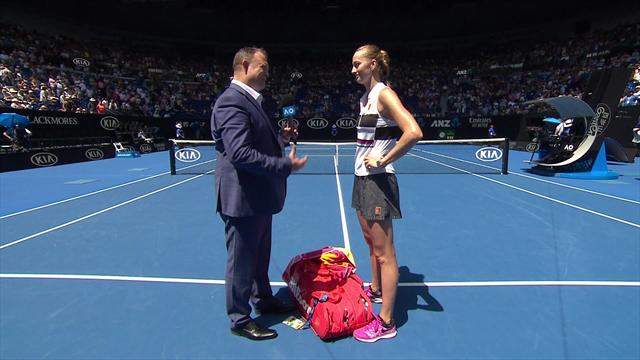 Kvitova: It's been a while since I made the second week Kvitova: It's been a while since I made the second week