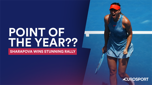 'One of the most extraordinary points you will ever see!' - Sharapova prevails in 22-shot rally 'One of the most extraordinary points you will ever see!' - Sharapova prevails in 22-shot rally