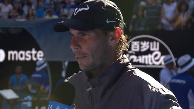 Open Australia 2019: Nadal analiza su cambio en el servicio y bromea con ello, "no puedo enseñarlo" Open Australia 2019: Nadal analiza su cambio en el servicio y bromea con ello, "no puedo enseñarlo"