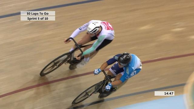 Liam Bertazzo terzo nell'Omnium della Coppa del Mondo di Cambridge Liam Bertazzo terzo nell'Omnium della Coppa del Mondo di Cambridge