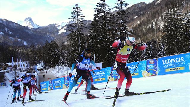 Chute de Fourcade, dernier tir sous tension et sprint houleux : le résumé de la mass start Chute de Fourcade, dernier tir sous tension et sprint houleux : le résumé de la mass start