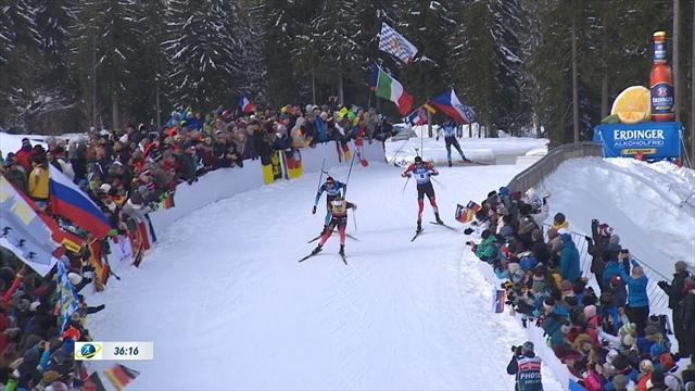 15km biathlon comes down to three-way sprint for the line in Ruhpolding 15km biathlon comes down to three-way sprint for the line in Ruhpolding