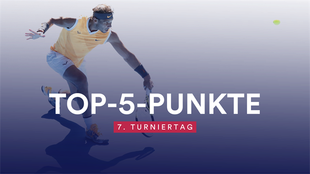 Top 5 des Tages: Nadal zeigt sein ganzes Können Top 5 des Tages: Nadal zeigt sein ganzes Können