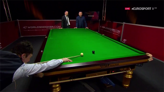 White nails trick shot: Pots black, white hits five cushions and drops White nails trick shot: Pots black, white hits five cushions and drops