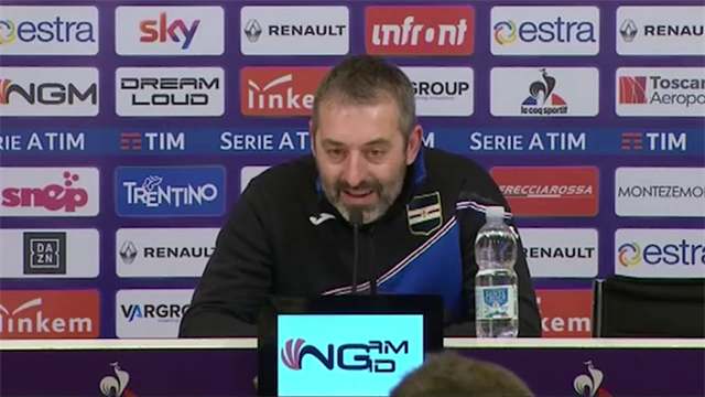 Giampaolo: "Ma quanti anni ha Quagliarella? Fortunato ad avere un bomber di razza così..." Giampaolo: "Ma quanti anni ha Quagliarella? Fortunato ad avere un bomber di razza così..."