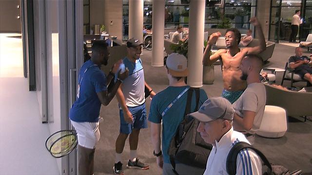 Open Australia 2019: La genial imitación de Monfils y la ya famosa celebración de Tiafoe Open Australia 2019: La genial imitación de Monfils y la ya famosa celebración de Tiafoe