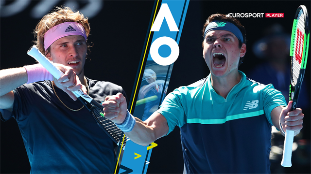 Highlights: Raonic sender arrig Zverev ud af Australian Open Highlights: Raonic sender arrig Zverev ud af Australian Open