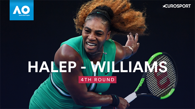 Highlights - Serena Williams shows peak form to pass Simona Halep test Highlights - Serena Williams shows peak form to pass Simona Halep test