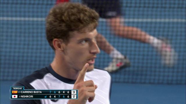 Près de cinq heures de match et un point d'exception pour Carreno Busta Près de cinq heures de match et un point d'exception pour Carreno Busta