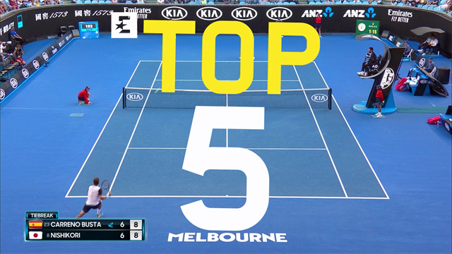 Le Top 5 de lundi : Raonic en souplesse, Halep en cogneuse Le Top 5 de lundi : Raonic en souplesse, Halep en cogneuse