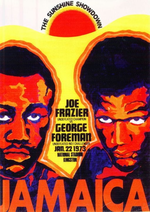 L'affiche du "Sundown Showdown" entre Frazier et Foreman