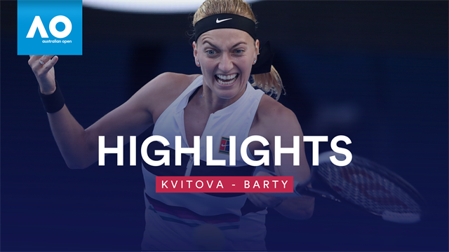 Saustarke Vorstellung: Kvitova stoppt Barty Saustarke Vorstellung: Kvitova stoppt Barty