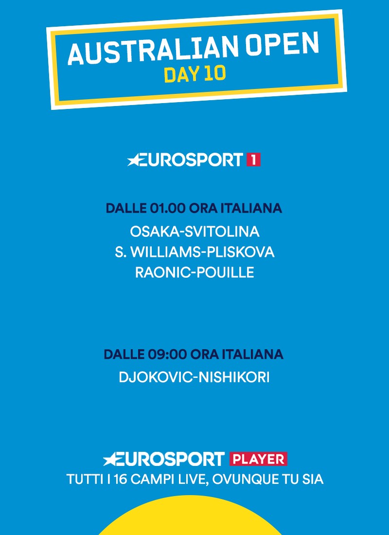 Order of Play - AO - Day 10