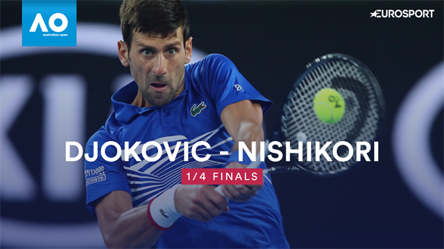 AO | Djokovic naar halve finale na opgave Nishikori AO | Djokovic naar halve finale na opgave Nishikori