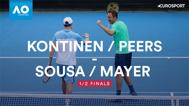Kontinen / Peers oust Mayer / Sousa to make Australian Open final Kontinen / Peers oust Mayer / Sousa to make Australian Open final