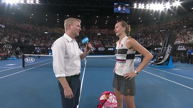 Kvitova: "Felice che abbiano chiuso il tetto: adoro l'indoor e faceva veramente caldo" Kvitova: "Felice che abbiano chiuso il tetto: adoro l'indoor e faceva veramente caldo"