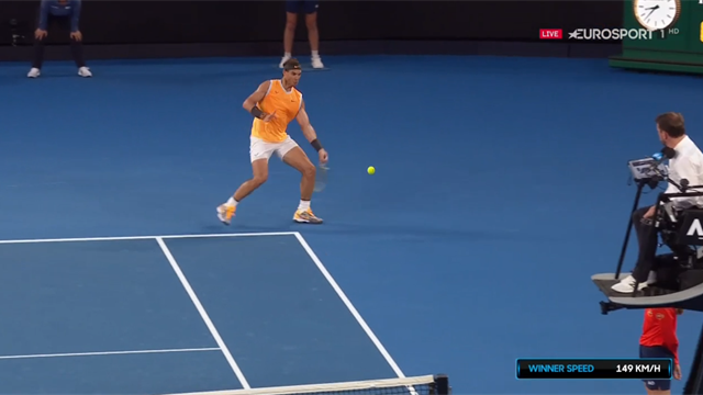 'That's a Rafa special! - Nadal hits amazing round-the-net winner 'That's a Rafa special! - Nadal hits amazing round-the-net winner