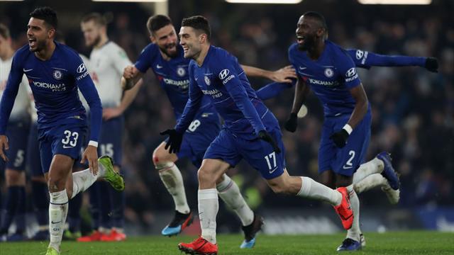 Il Chelsea fa festa ai rigori, Tottenham fuori: Sarri vola in finale, sfiderà il City
