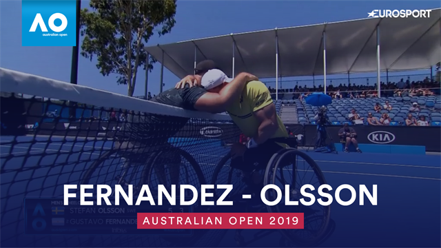 Highlights: Fernandez beats Olsson in straight set to win men's wheelchair final Highlights: Fernandez beats Olsson in straight set to win men's wheelchair final
